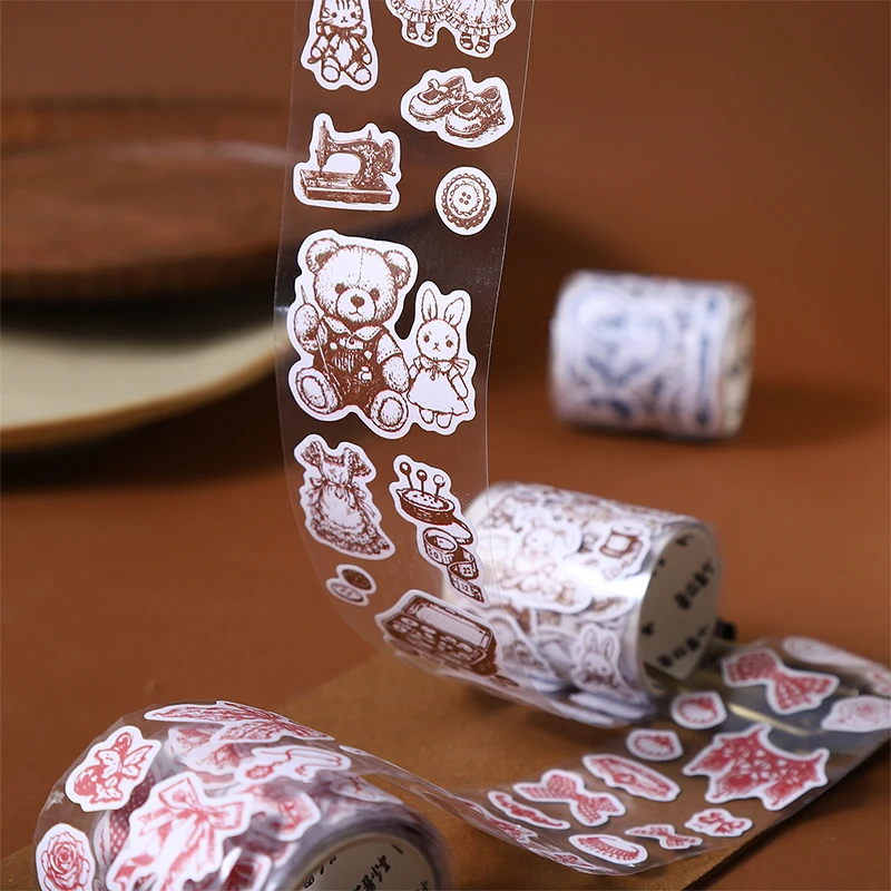 1~6Roll Vintage Lifestyle Small Object Tapes Scrapbooking St