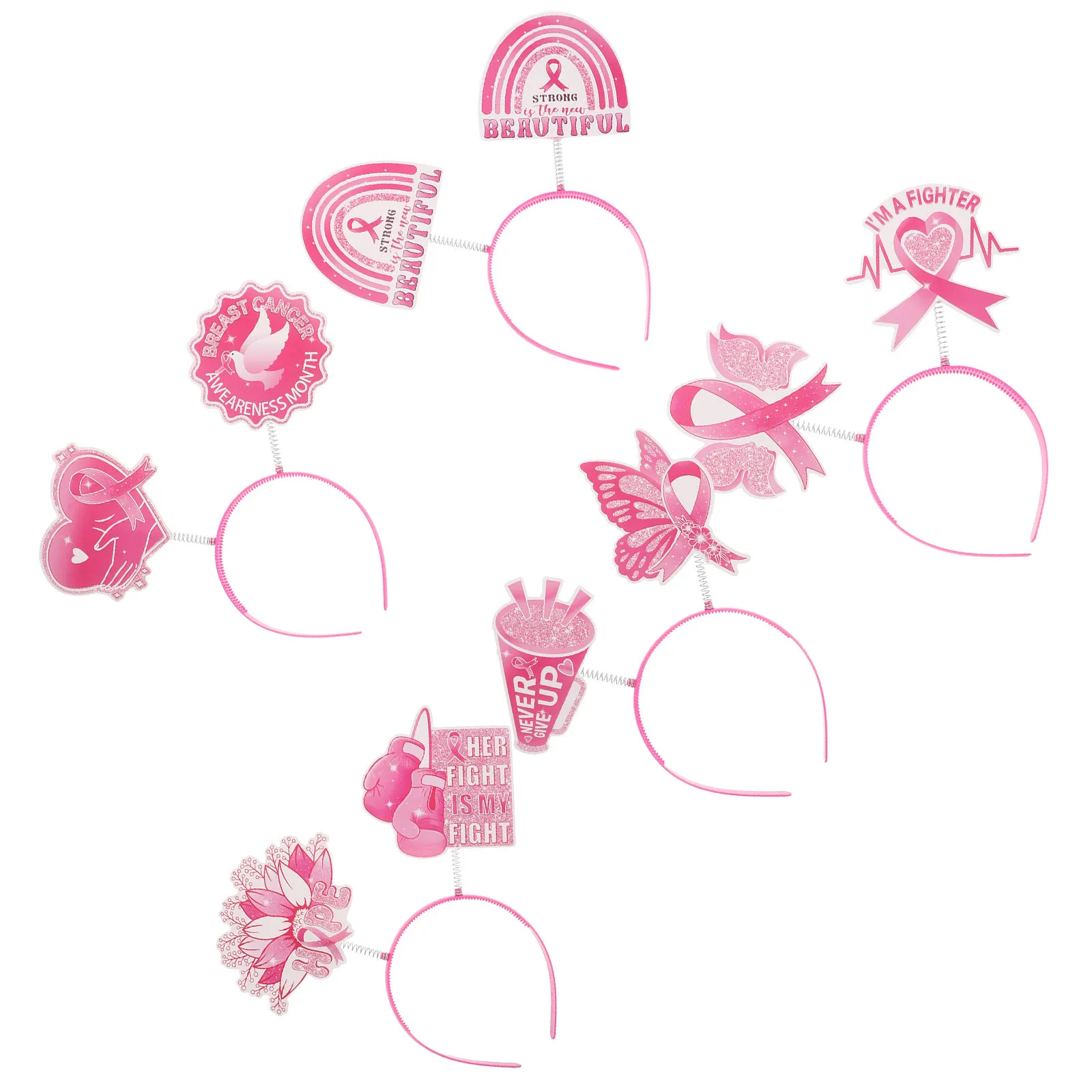 

5Pcs Themed Party Headbands Stylish Ribbon Hair Hoops Women Festive Headdress Photo Props Holiday Gathering Decoration