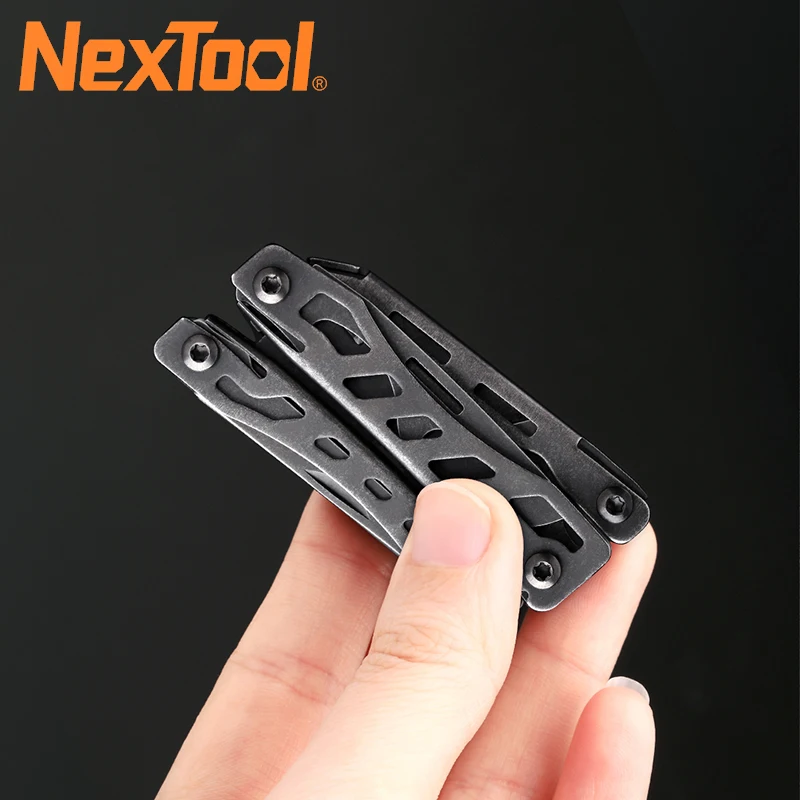 NexTool Mini flagowy narzędzia EDC 10 w 1 Multitool szczypce nóż nożyczki nożyce do cięcia drutu śrubokręt składany nóż kempingowy otwieracz do