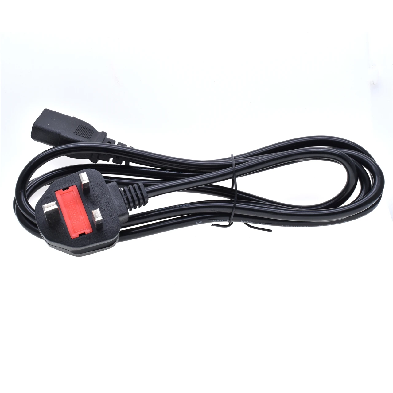 UK To IEC C13 Kettle Power Extension Cable 1.5m 1.8m For PC Computer Monitor Printer Printer TV AC Power Cord With Fuse 13A 250v