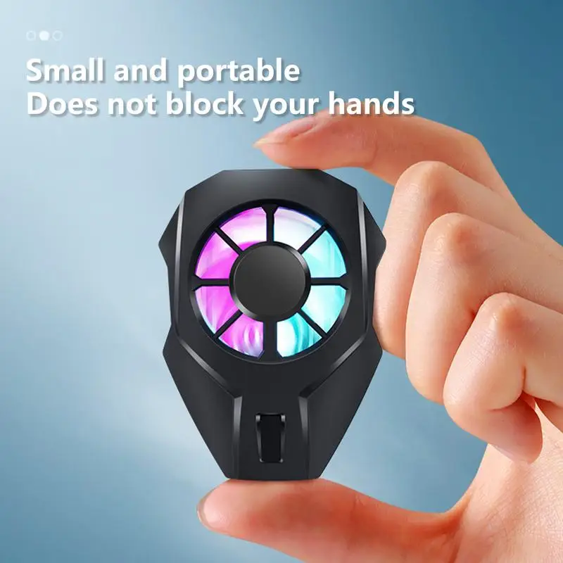 Cell Phone Cooling Fan Rechargeable Portable Phone Radiator Portable Game Semiconductor Cooling Fan Back Clip Silent Mobile