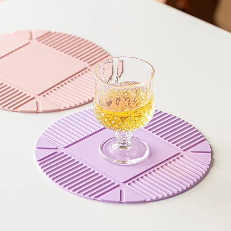 1Pcs Heat Resistant Non-Slip Trivet Multifunctional Foldable Silicone Mat Portable Folding Cutting Board Plate For Kitchen