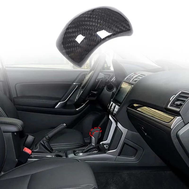 

For Subaru Forester 2013-2018 Automotive Gear Head Decorative Cover True Carbon Fiber Automotive Modification Accessories