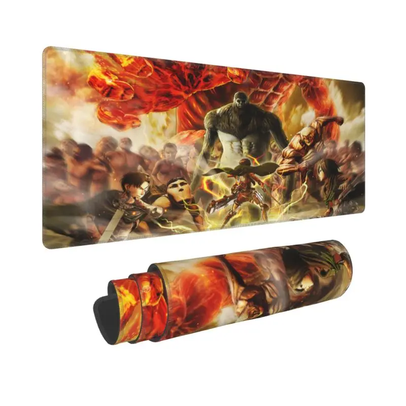 80x30CM Home HD New Mousepad 90x40CM    Anti Slip CarpetAnime Attack on Titan Mouse Pad Gaming Office Soft Computer Table Mat