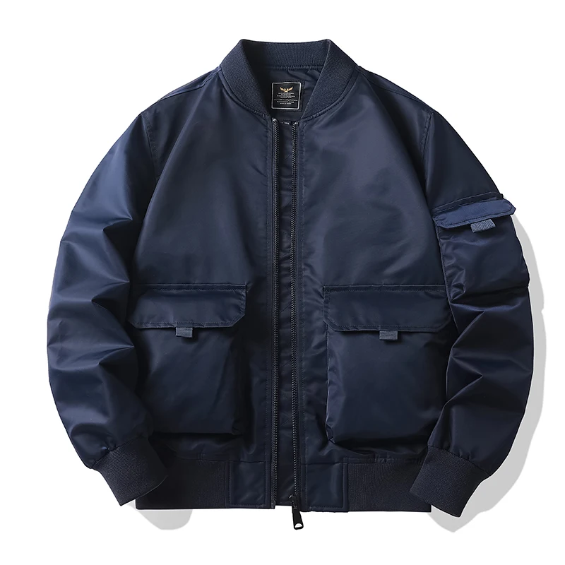 

Men's workwear jacket spring and autumn Air Force MA1 pilot jacket men's American baseball uniform fashionable high street