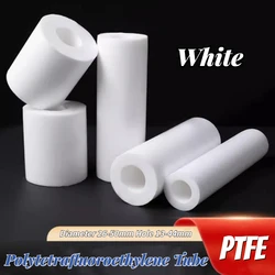 1Pcs White PTFE Tube Polytetrafluoroethylene Hollow Rod Environment-friendly Non-toxic DIY Outside Diameter 26-50mm Hole 13-44mm