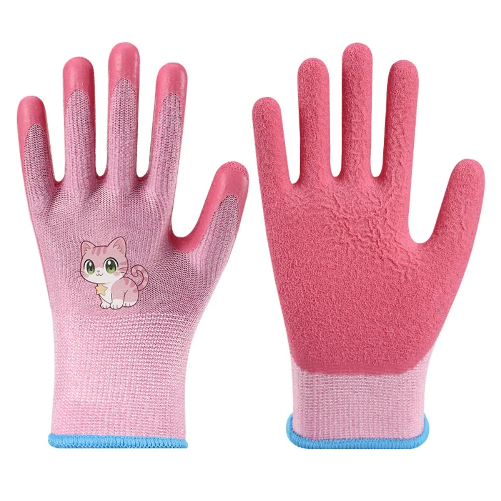 

Водонепроницаемые детские пляжные перчатки с нескользящим покрытием и мультяшным рисунком животных, дышащие, устойчивые к проколам, для садоводства