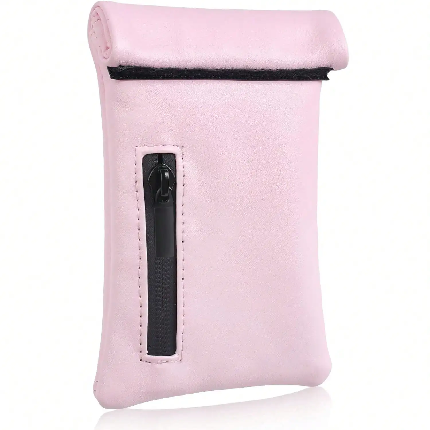 Pocket Size Smell Proof Storage Pouch Bag PU Leather Smell Proof Case For Home And Travel