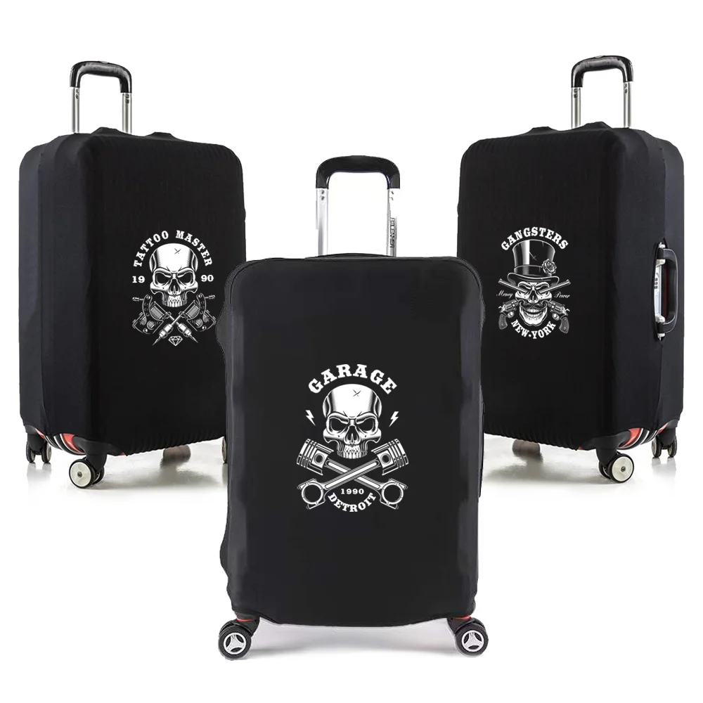 

Elasticity Travel Luggage Cover for 18-32 Inch Skull Print Traveling Essentials Accessories Trolley Protective Suitcase Case