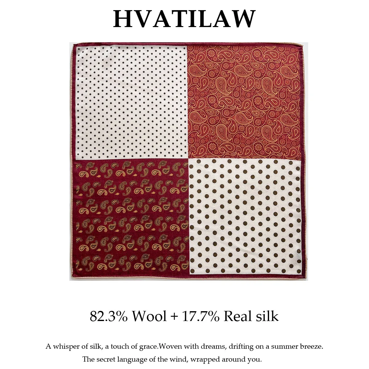 

2026 100% Pure Real Silk Wool 62cm Square Scarf Bandana Women Fashion Paisley Print Shawl Wrap Scarves Hijabs Headscarf Pashmina