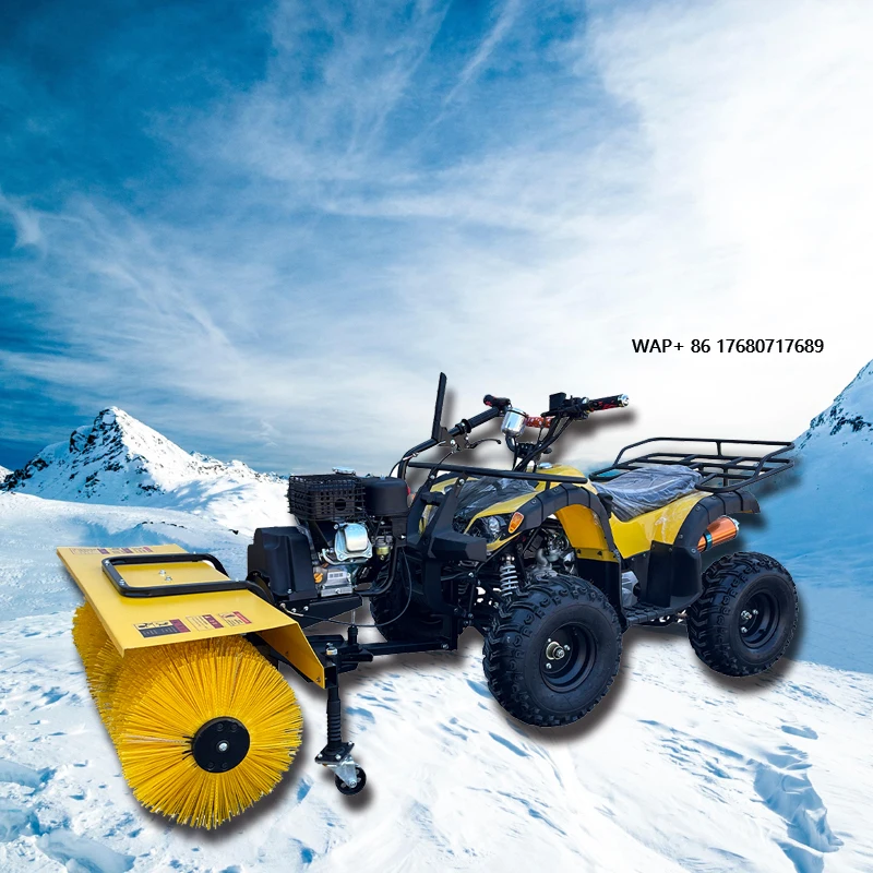 Direct Manufacturer Four-Wheel ATV Snow Removal Sanitation Road Snow Clearing Plow Truck Efficient Snow Sweeper