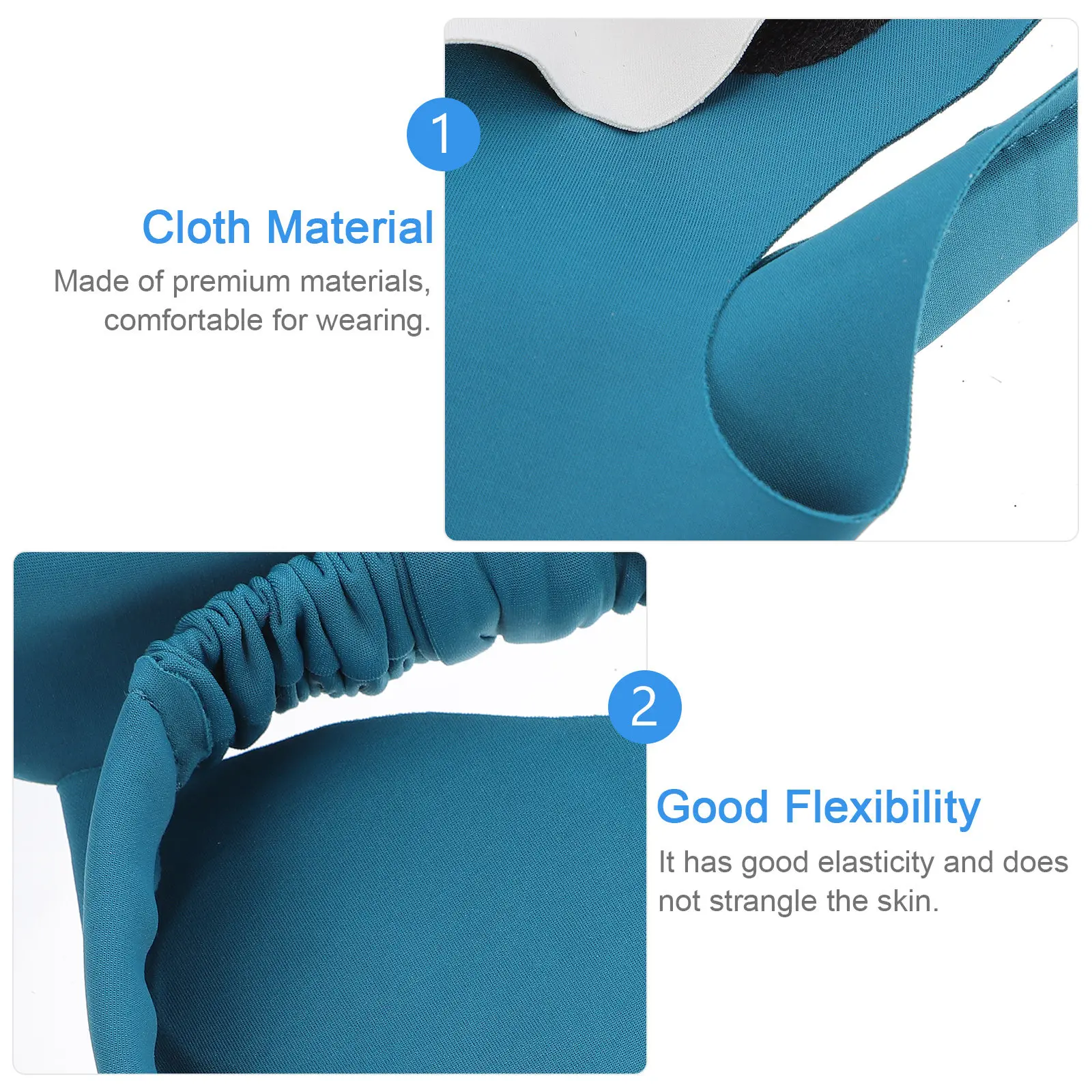 Face Lifting Strap for Chin Sculpting Double Chin Reducer Band with Far Infrared Support Facial Firming Belt Soft Fabric