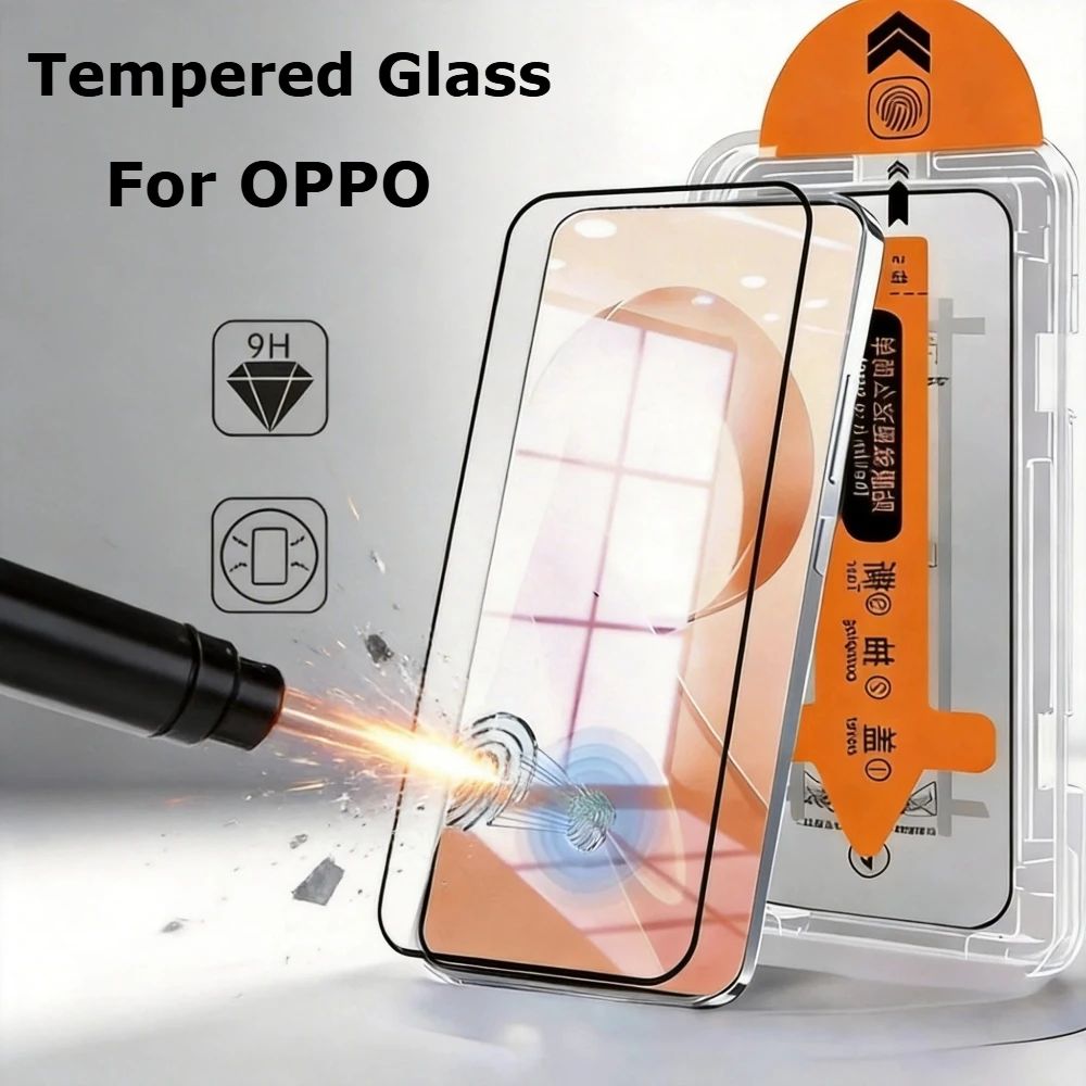 2PCS Screen Protector For OPPO RENO16 Pro RENO 16F Tempered Glass Dust-Free Easy Install Clear Protective Film Screen Protector
