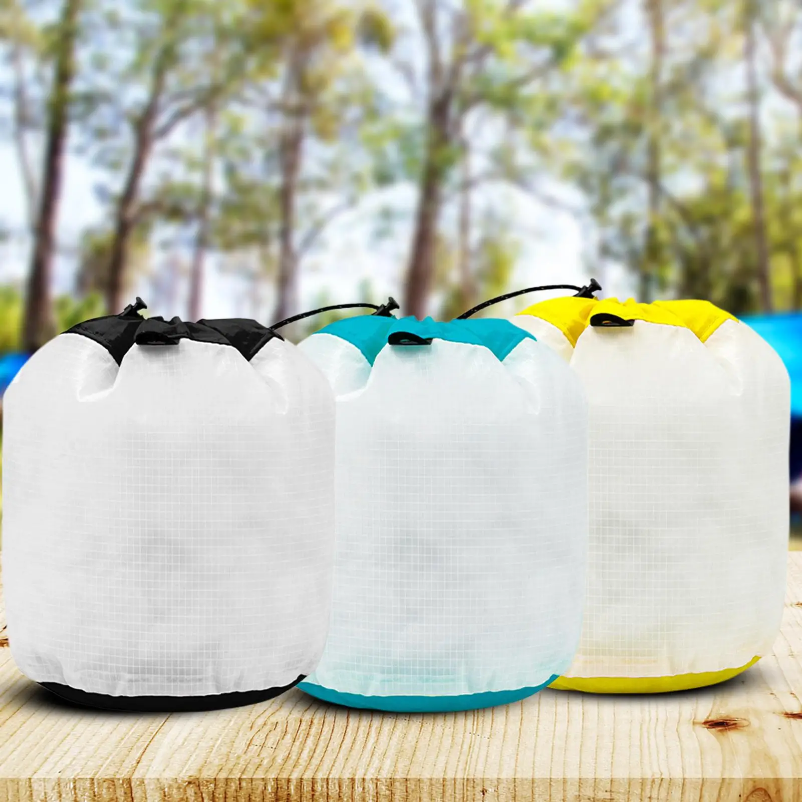 Nylon Bags With Drawstrings Outdoor Makeup Pouch Small Waterproof Storage Bags For Sports Gym Travel Beach Camping Vacation Baby