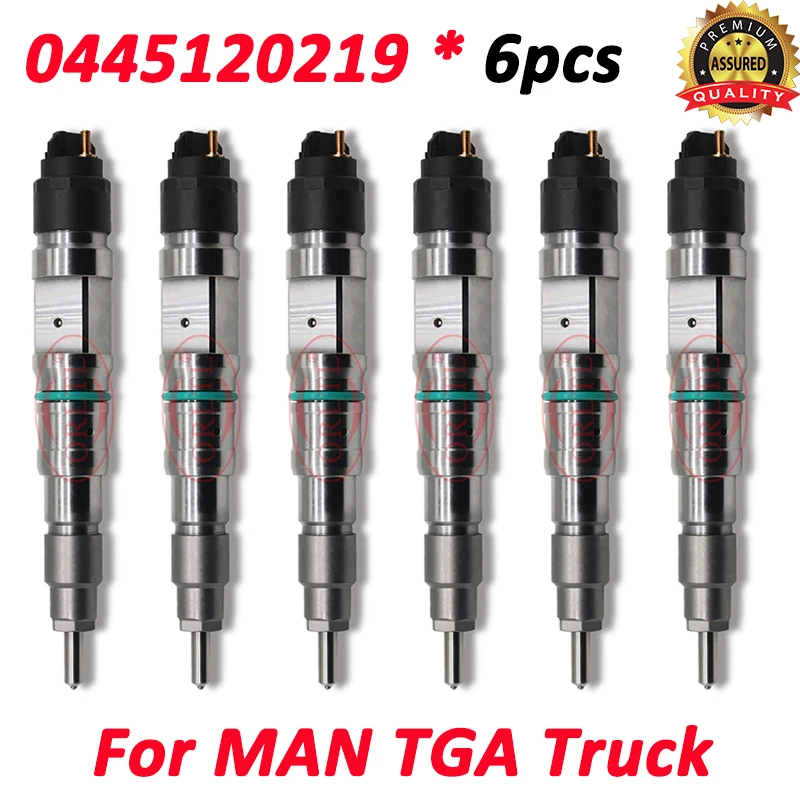 

6 шт. 0445120219 0986435528 Новые форсунки дизельного двигателя 0 445 120 219 для грузовиков MAN TGA 0445 120 219