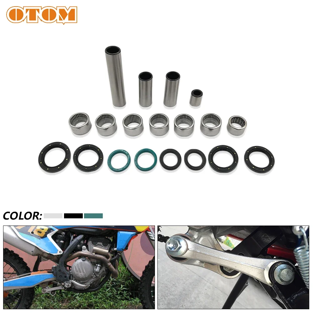 OTOM Motocyklowy zestaw naprawczy tulei uszczelniającej dźwigni amortyzatora trójkątnego do KEWS K16 K18 ZONGSHEN NC250 NC450 Off-road