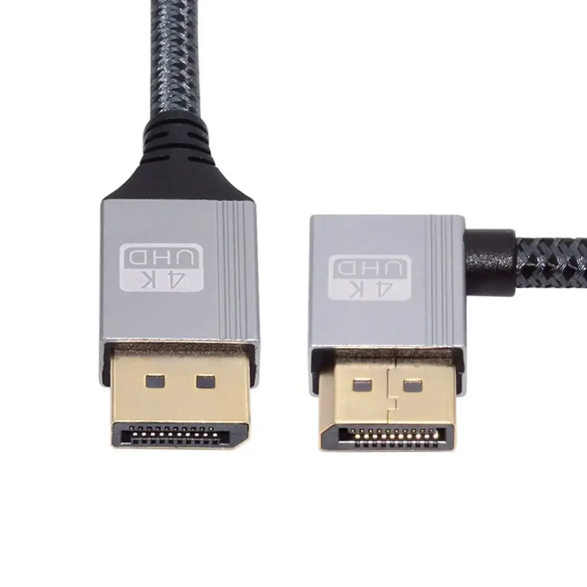 角度付き Displayport 1.4 ケーブル 90 度上向き直角 DP1.4 8K/60Hz 4K