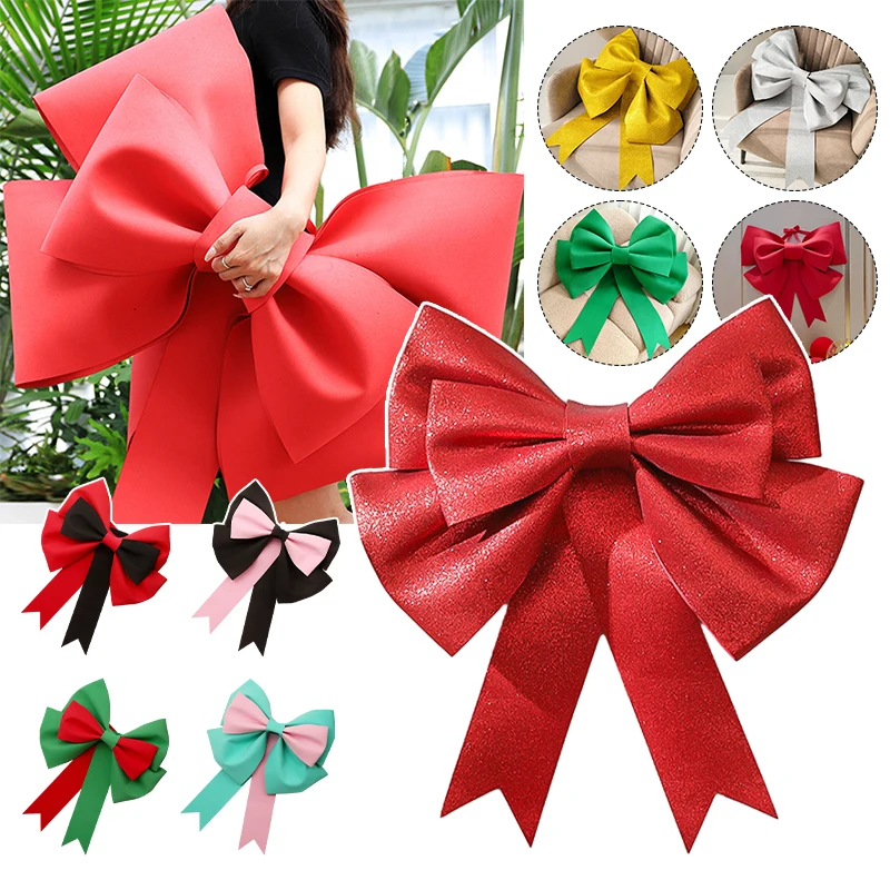 

Christmas Tree Decorations Big Bow Shop Display Wedding Party Festivity Wall Outdoor Prop Decoration Craft Red DIY Material 2024
