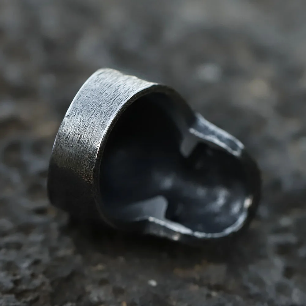 2022ใหม่ผู้ชาย316L สแตนเลสสตีลแหวนโกธิค Vintage Spider Skull แหวนผู้ชาย Heavy Punk Demon เครื่องประดับของขวัญ Dropshipping