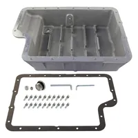 Deep Pan For Ford Super Duty 6.0/6.4L F250/F350 03-10 Black/Silver Heavy Duty High Performance Powerstroke 5R110 Transmission