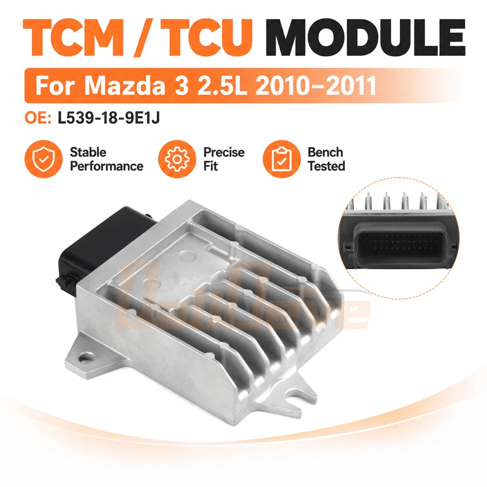 L539189E1H L539189E1A TCM TCU Transmission Control Module for Mazda 3 2.5L 2010 2011 Free VIN Program L539-18-9E1C Fix U0101