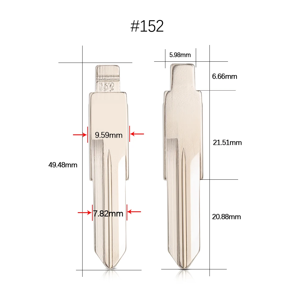 10 pcs/lot flip vvdi keydiy kd xhorse lâmina de chave remota do carro vac102 #152 para renault megan dacia clio duster para peugeot citroen