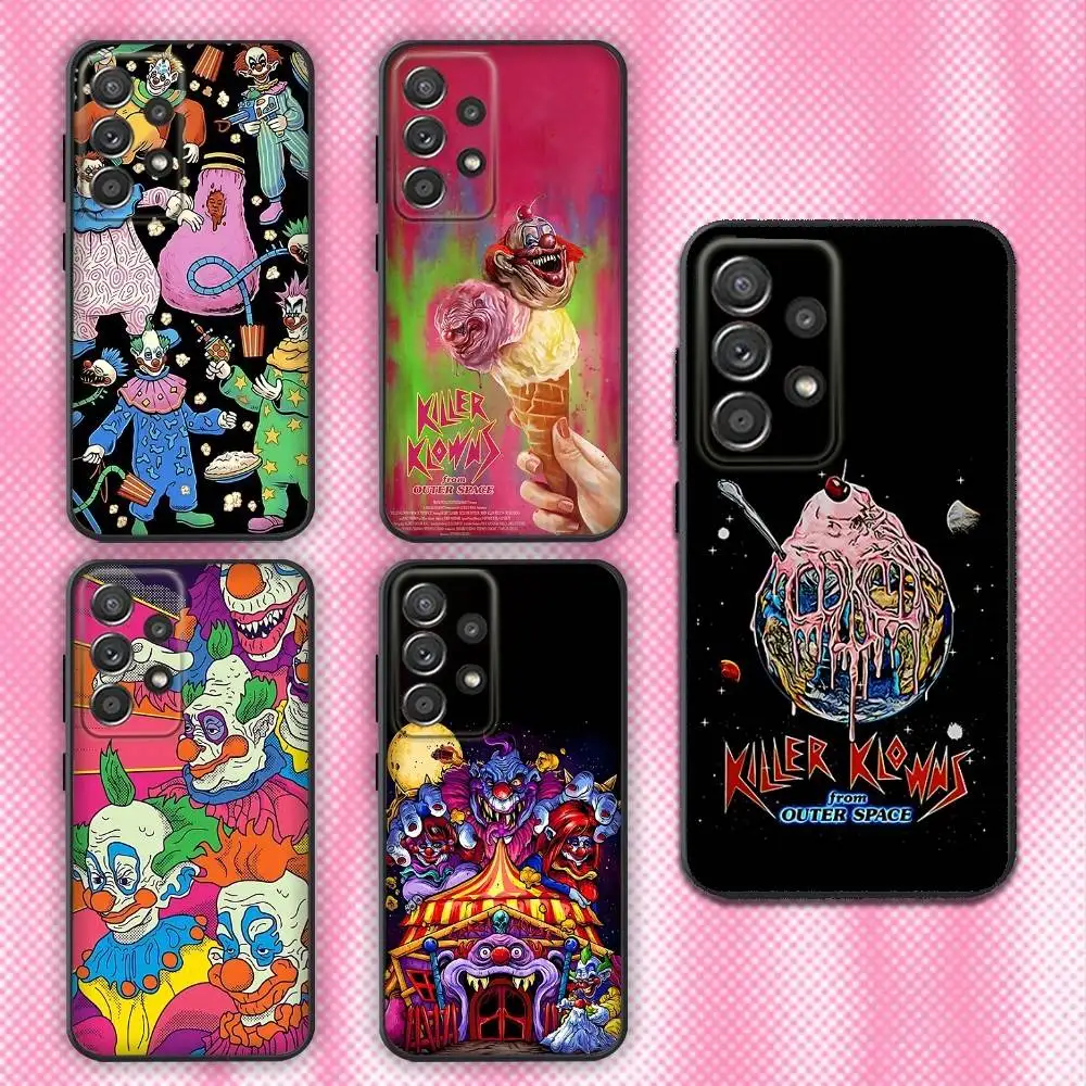 

K-Killer K-Klowns From Outer Space Phone Case For Samsung Galaxy A13,A21s,A22,A31,A32,A52,A53,A71,A80,Soft Black Shell