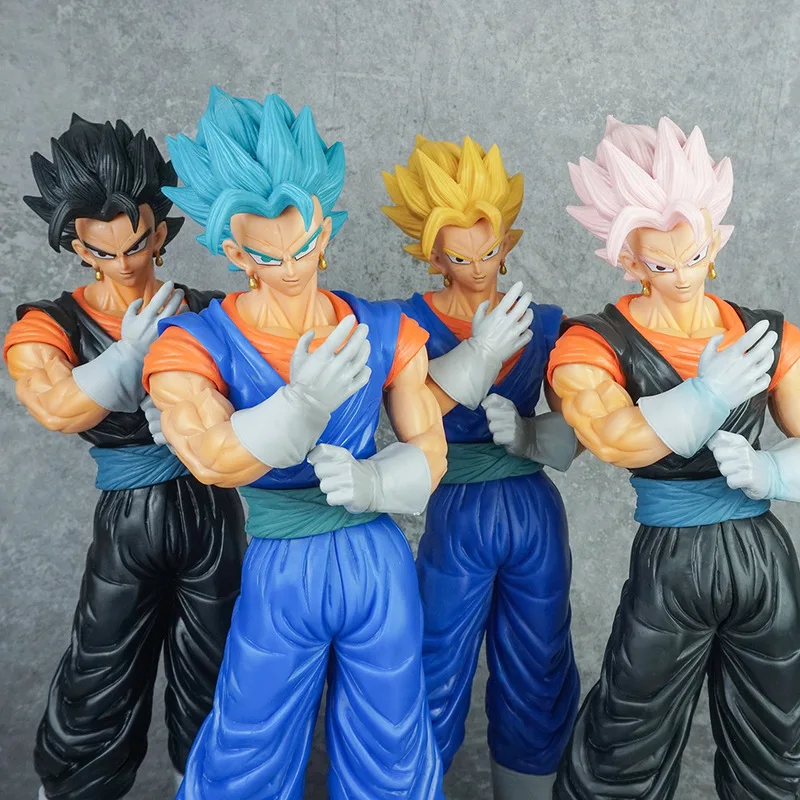 33cm Dragon Ball Beijite Saiyan Super Blue Wujita Sun Wukong Handmade Anime Model Surrounding Ornament Toy