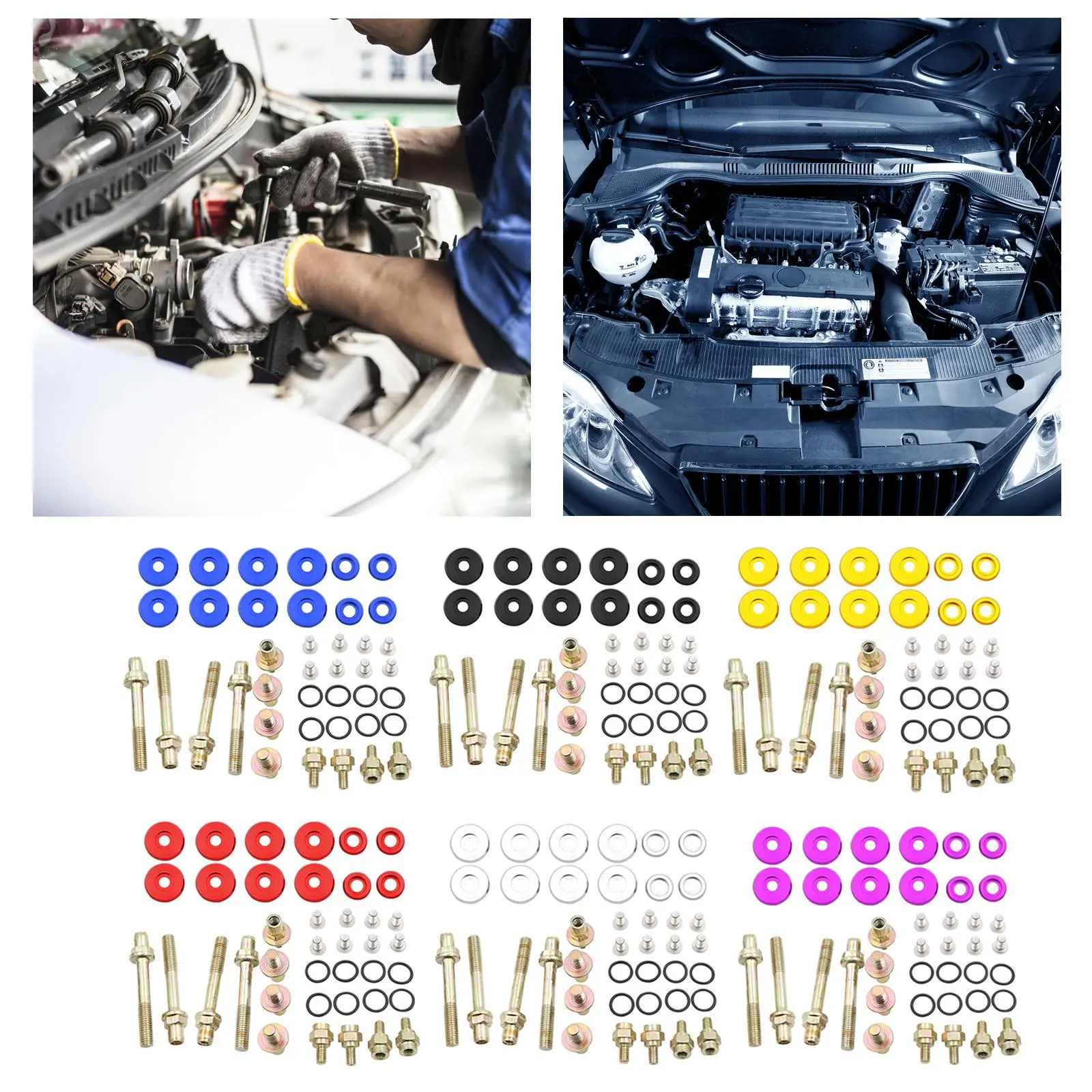 Kit de arandela de tapa de válvula de motor de automóvil, accesorios adecuados para Coupe (SI)