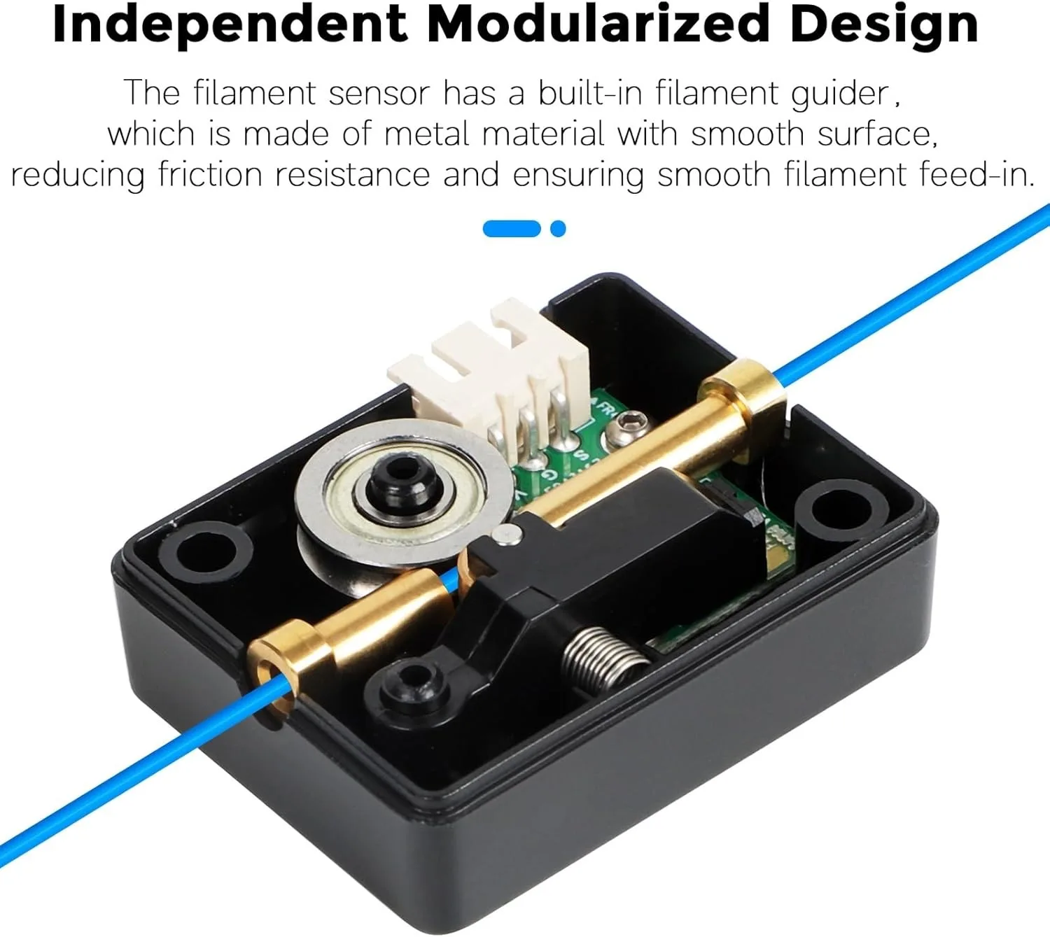 Creality Ender 3 V3 SE Sensor de execução de filamento, detector de módulo de detecção de ruptura de sensor de filamento inteligente para Ender 3 V3 SE/KE