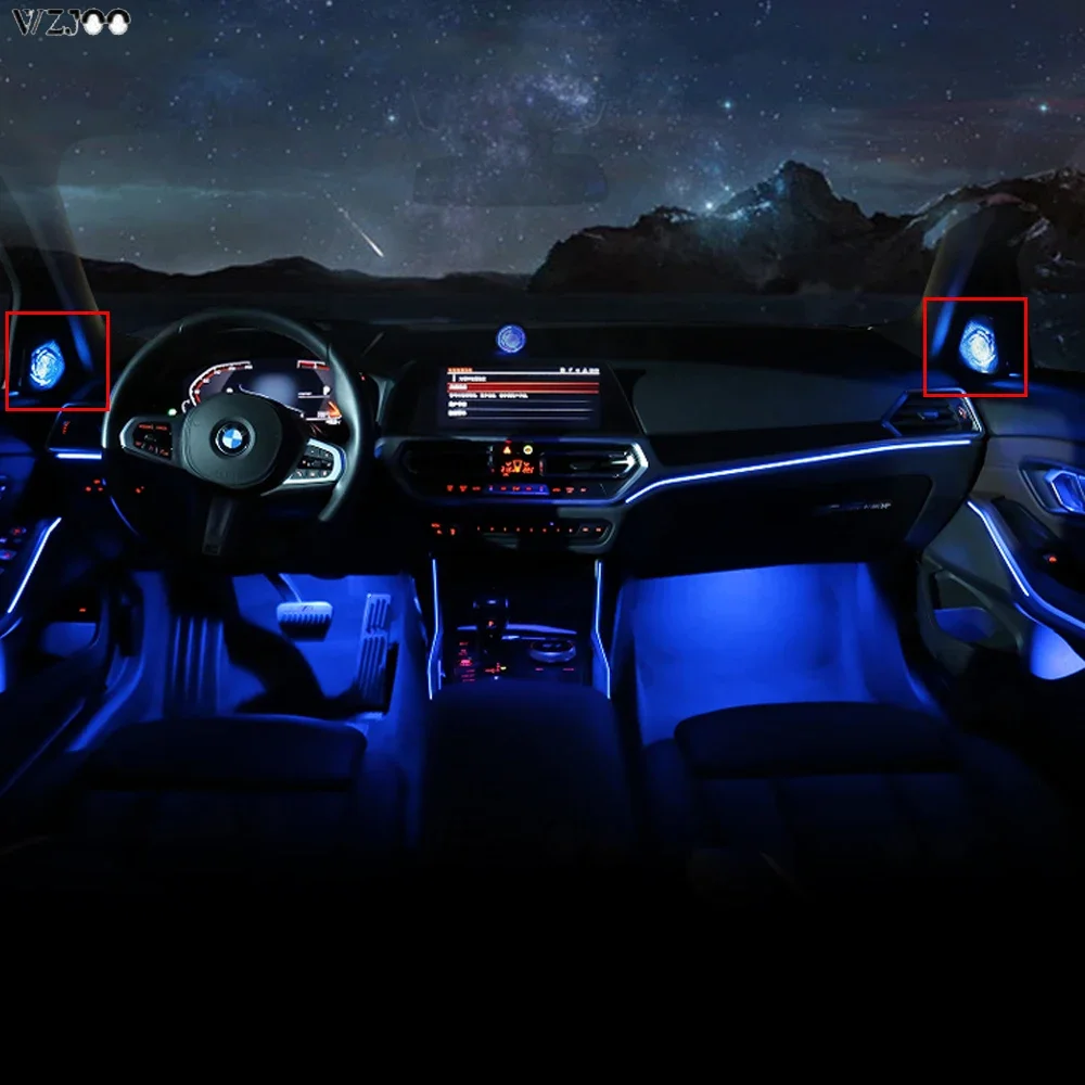 For G28 Front door Speaker lighting cover for BMW 3 Series g28 20-21 car audio tweeter, with ambient light glow cover suitable