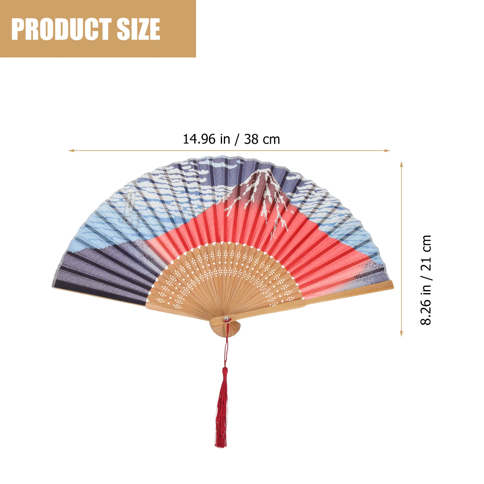

Japanese Style Bamboo Silk Folding Handheld Fan Vintage Fan for Dance Wedding Cosplay Prop Hand Fans for Women Foldable