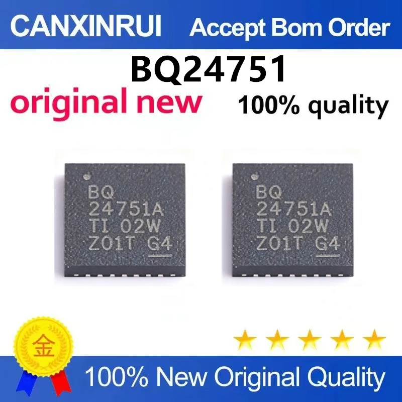 （5pcs-10pcs）Brand new original BQ24751BRHDR silk screen BQ24751B QFN28 packaging patch