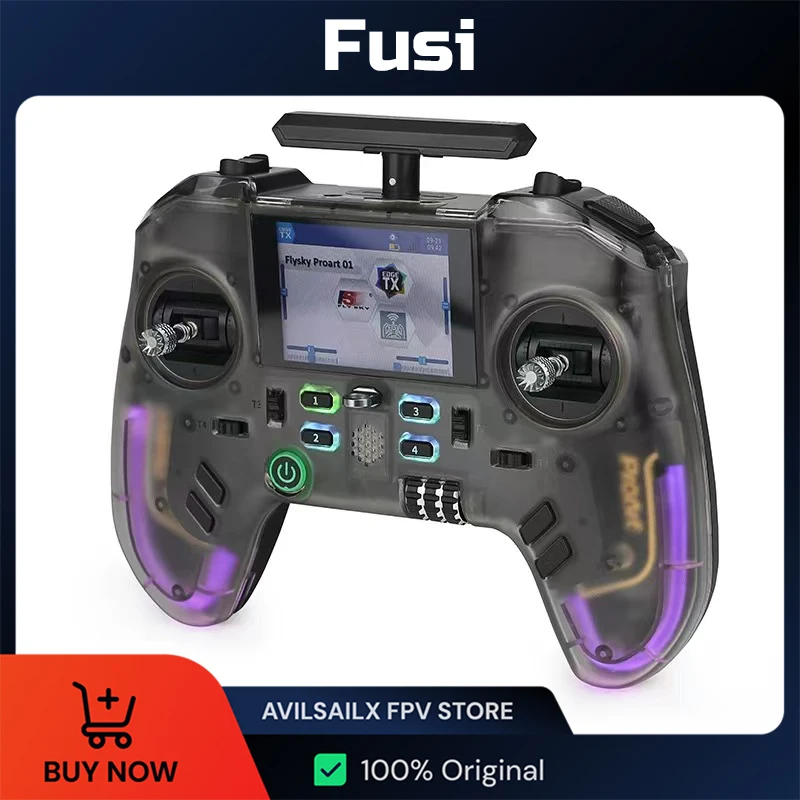 Fusi ProArt PA01 Controle remoto de código aberto H7 Tela colorida Controle de alça Crossover Drone Modelo Asa fixa