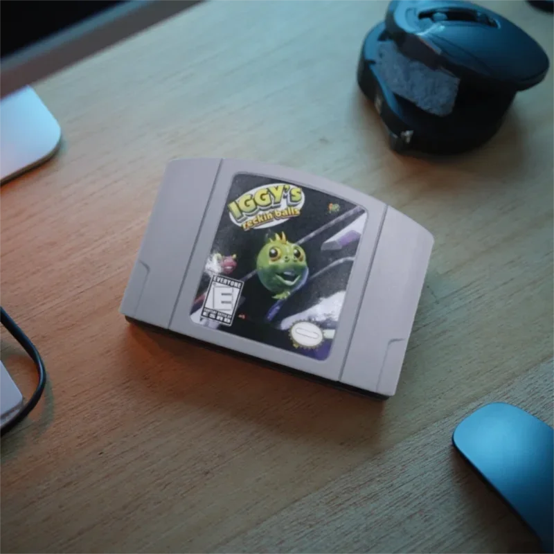 

N64 Game Cartridge,For 64-bit NTSC US Consoles,Iggy's Reckin' Balls ,English Game Cartridge