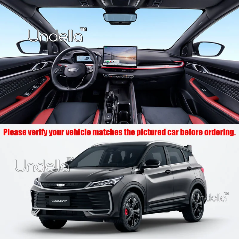 For Geely Coolray 2026 2025 Coolray Plus Center Console Water Coaster Interior Cover Non-Slip Pad Dust Mat Car Accessories 2