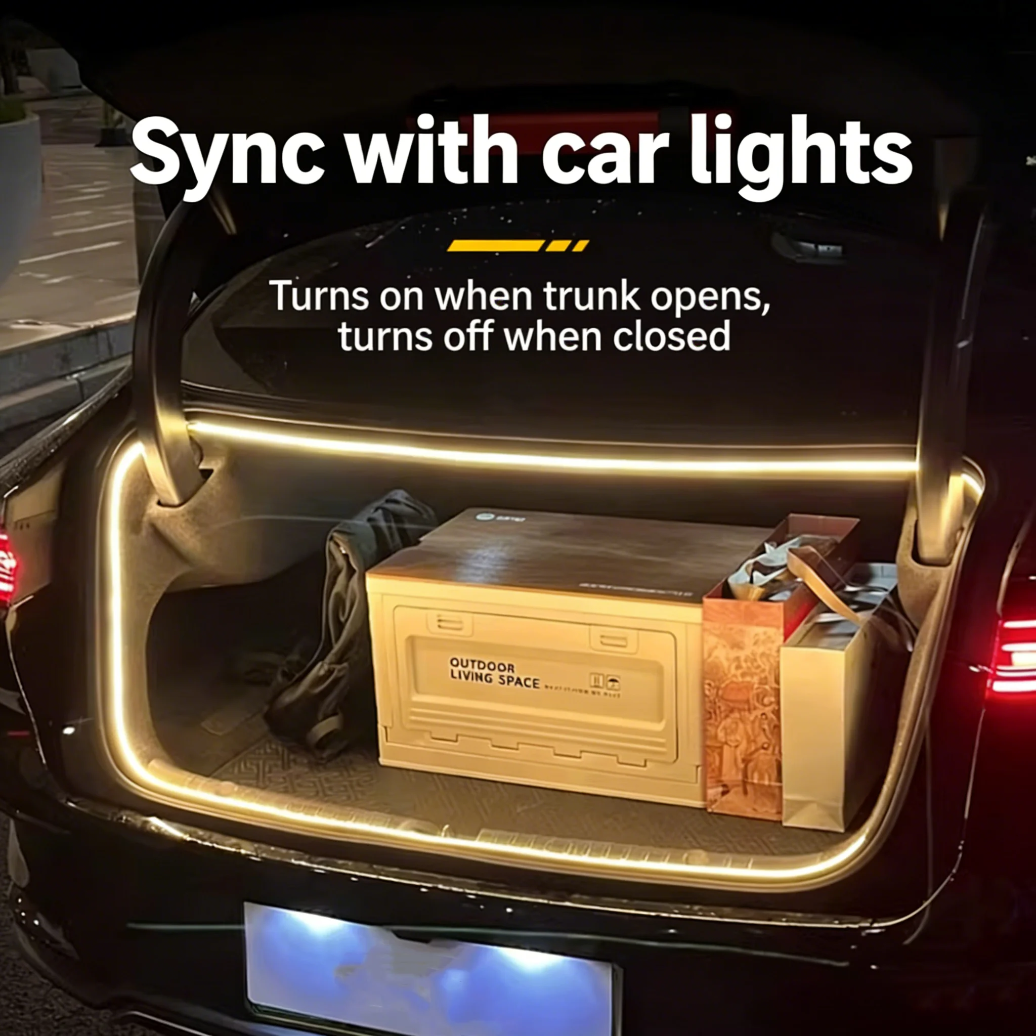 

LED Rear Trunk Light Bar For BYD Sedan Han Qin Destroyer 05 White Warm White Car Trunk Modified Atmosphere Lamp