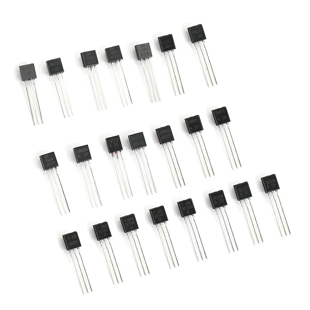 50-900pcs BJT Transistor Kit A1015 BC327 BC337 C1815 S8050 S8850 2N2222 2N2907 2N3904 2N3906 TO92 PNP NPN Triode Transistors Set