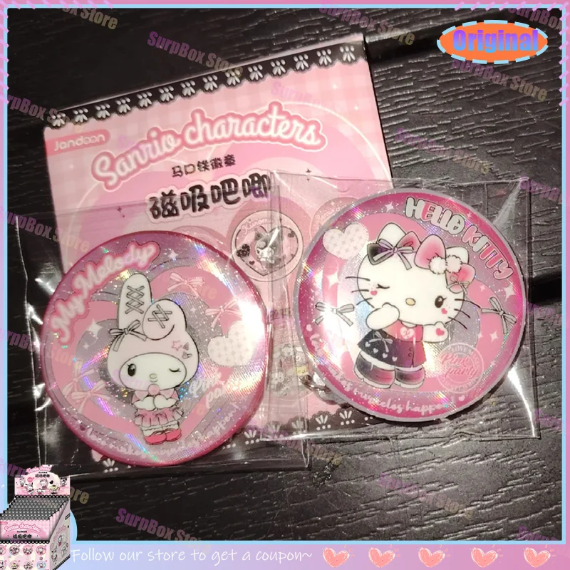 

Authentic Sanrio Character Sweet Heart Summer Magnetic Absorption Bubbles Blind Box Instant Camera Stand Toy Trendy Collectible