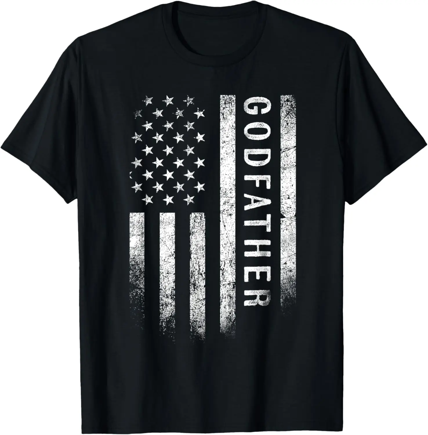 

Godfather American Flag Godfather Gifts Patriotic Father Day T-Shirt