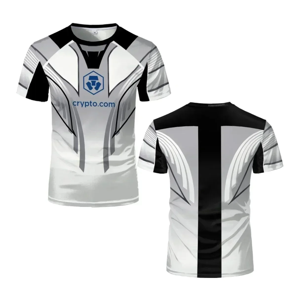 Herren-T-Shirt im Fight-Style, schwarz-gold, für MMA-Training, sportliches T-Shirt, ideal für den Sommer, schnelltrocknend, für Fitness und Boxen, 3D-Druck. – Detail 9