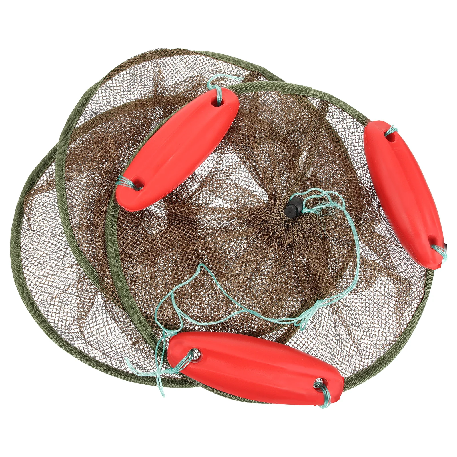 Minnow Bait Fishing Basket Collapsible Netting Catch Mesh Guard Diving Lobster Drawstring Reusable