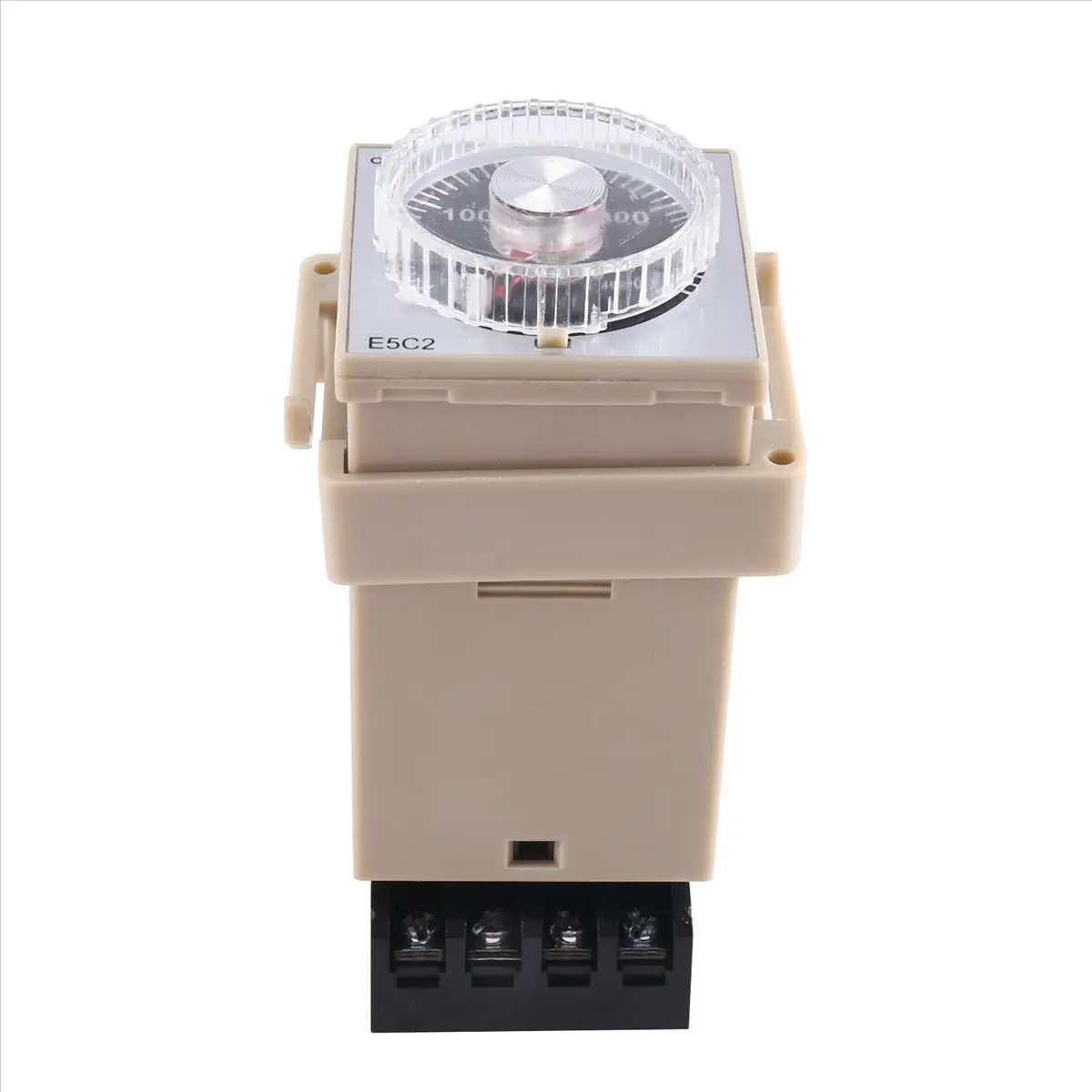 A48U 1PCS E5C2 Guide Rail Type Temperature Controller 220V 0~399℃ Digital Display Pointer Control Switch(B)