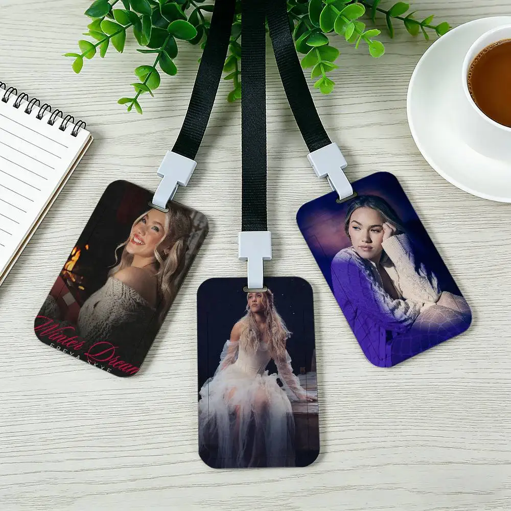 Singer F-Freya Skye Card Cover Bag Business Work Name Card Badge Holders Unisex Credit Card Business Bus ID Holder Case