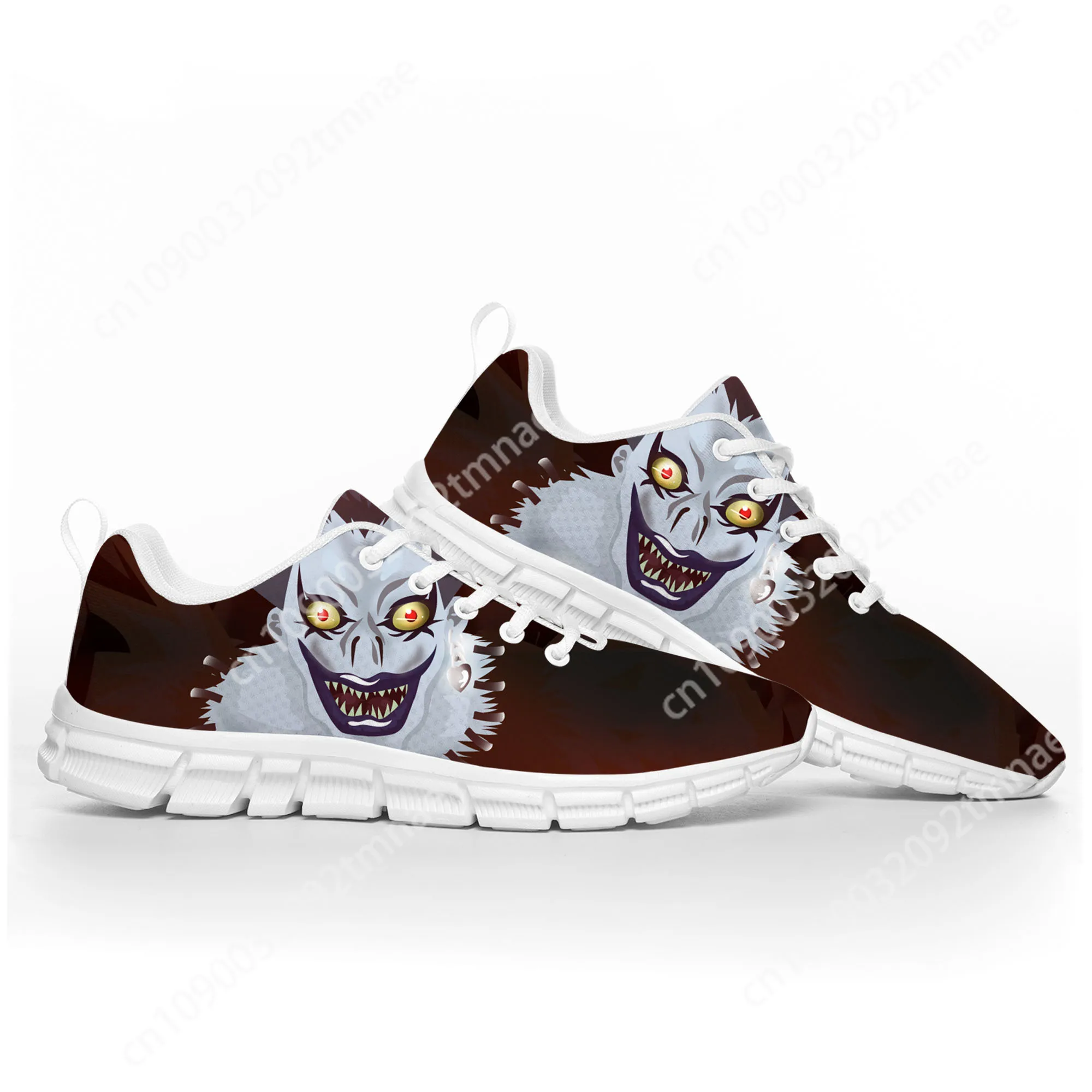 Anime Demon Ryuk Horror Halloween Death Note Sports Shoes Mens Womens Teenager Kids Children Sneakers Custom White Couple Shoe