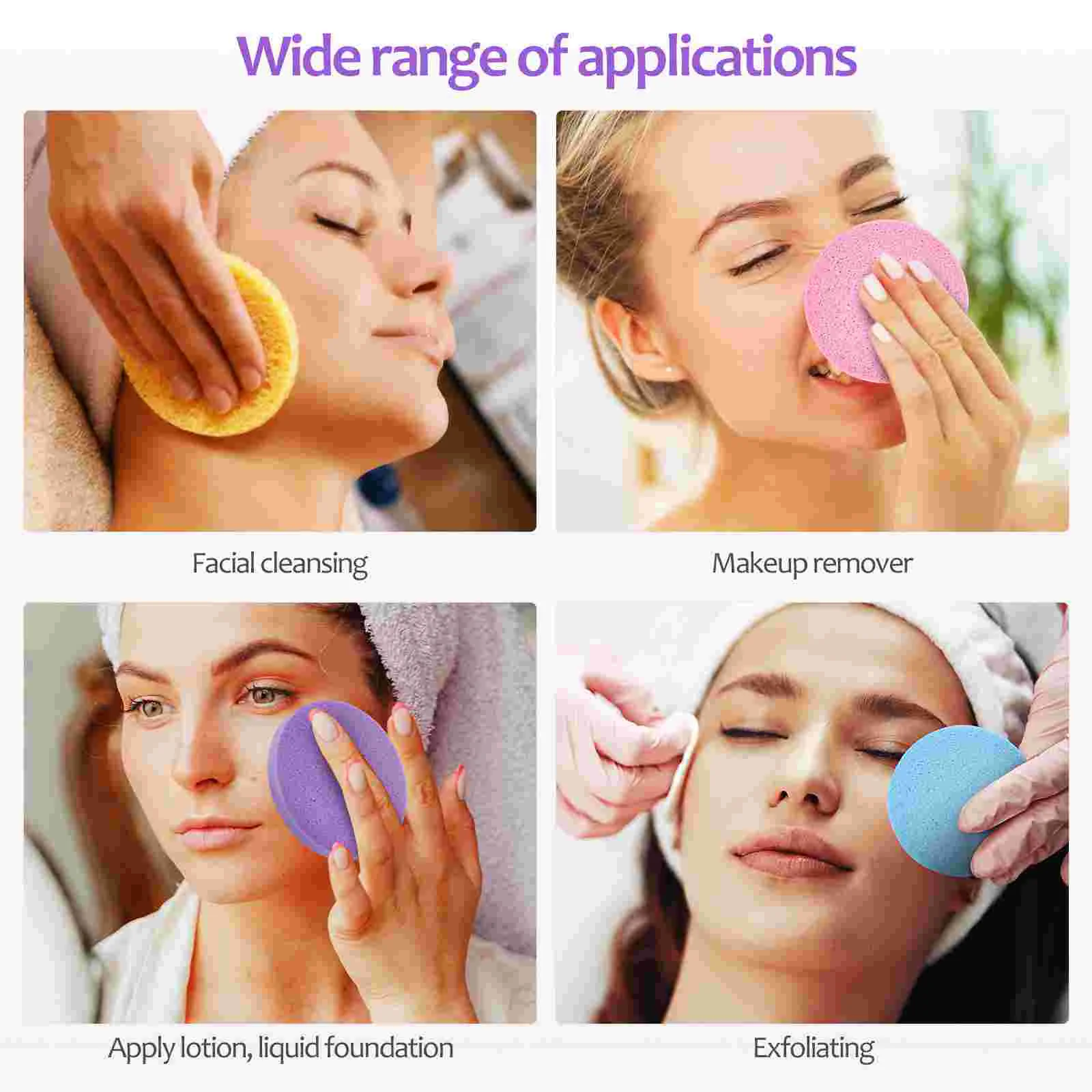 Facial Compressed Esthetician Supplies Sponges Compressed Sponges Makeup Removal Cotton Pads Puff Face Compressed Esthetician