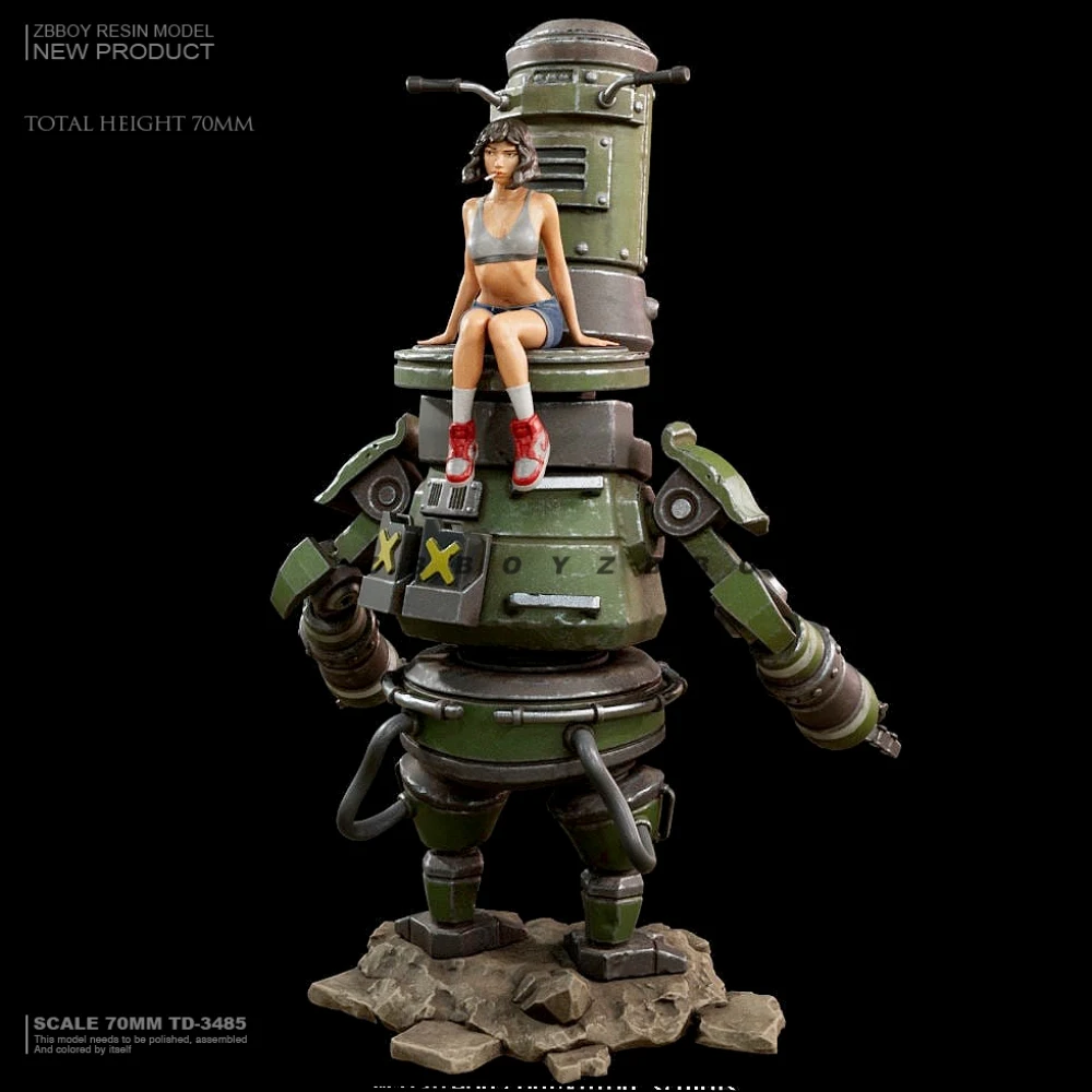 

73MM resin character unpainted model kit, fantasy theme, unassembled and unpainted GK, 752C