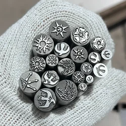 Jewelry Metal Stamp Steel Punch Leather Gold Silver Vintage Symbol Punching DIY Craft Tool Stamper Chisel Custom Logo