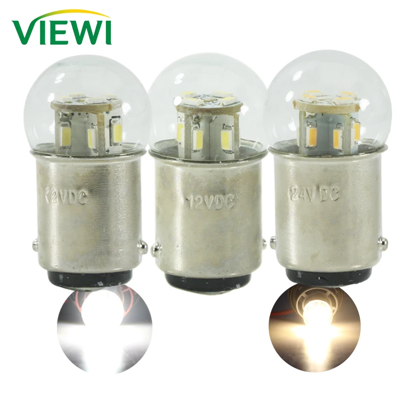 Ampuller Led Car Interior Light P21W 1142 BA15D 6v 12v 24v 36V 48v 1.5W Canbus Auto Turn Signal Lamp Motorcycle Tail Brake Bulb