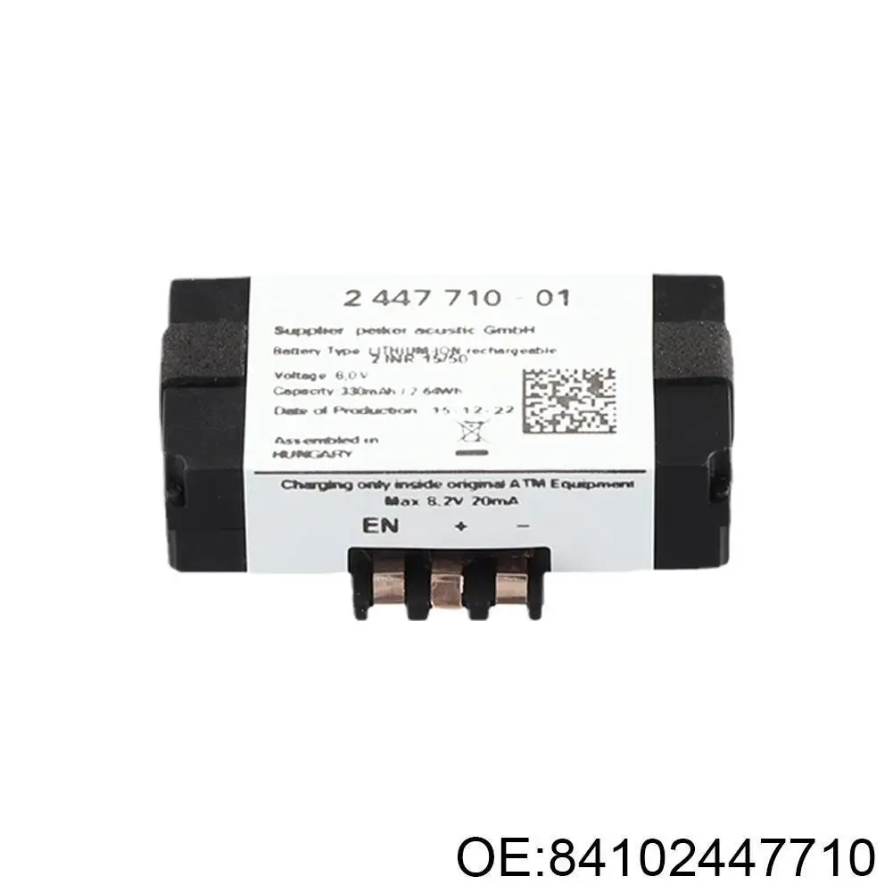 Emergency Battery 84102447710 Portable Emergency Replacement For F20 F30 F31 8.0V For BMW SOS Battery 84-10-2-447-710